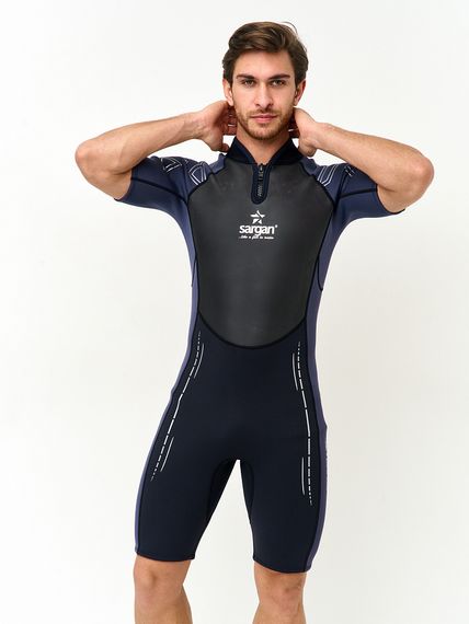Гидрокостюм Sargan Nero 2.0 Shorty men 3 мм черно-серый