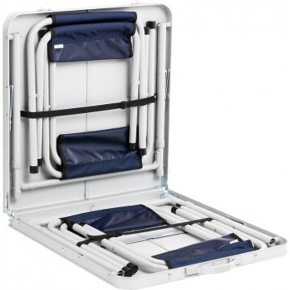 Набор мебели  Helios (АЛЮМИНИЙ), стол + 4 табурета (21407+21124) (пр-во ГК Тонар)