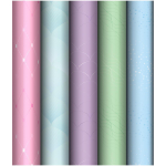 Упаковочная бумага глянц. 70*100см в ассорт "Паттерн. Узор"(MESHU)