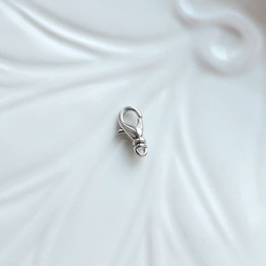 Замок карабин, 12*5 мм, родий З009