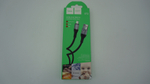 Кабель HOCO X72 USB-microUSB 2.4A 1м Silicone Black