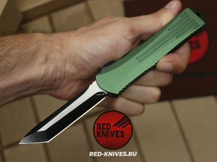 Heretic Knives Manticore-E T/E - зеленая рук, черный клинок RK/Н109