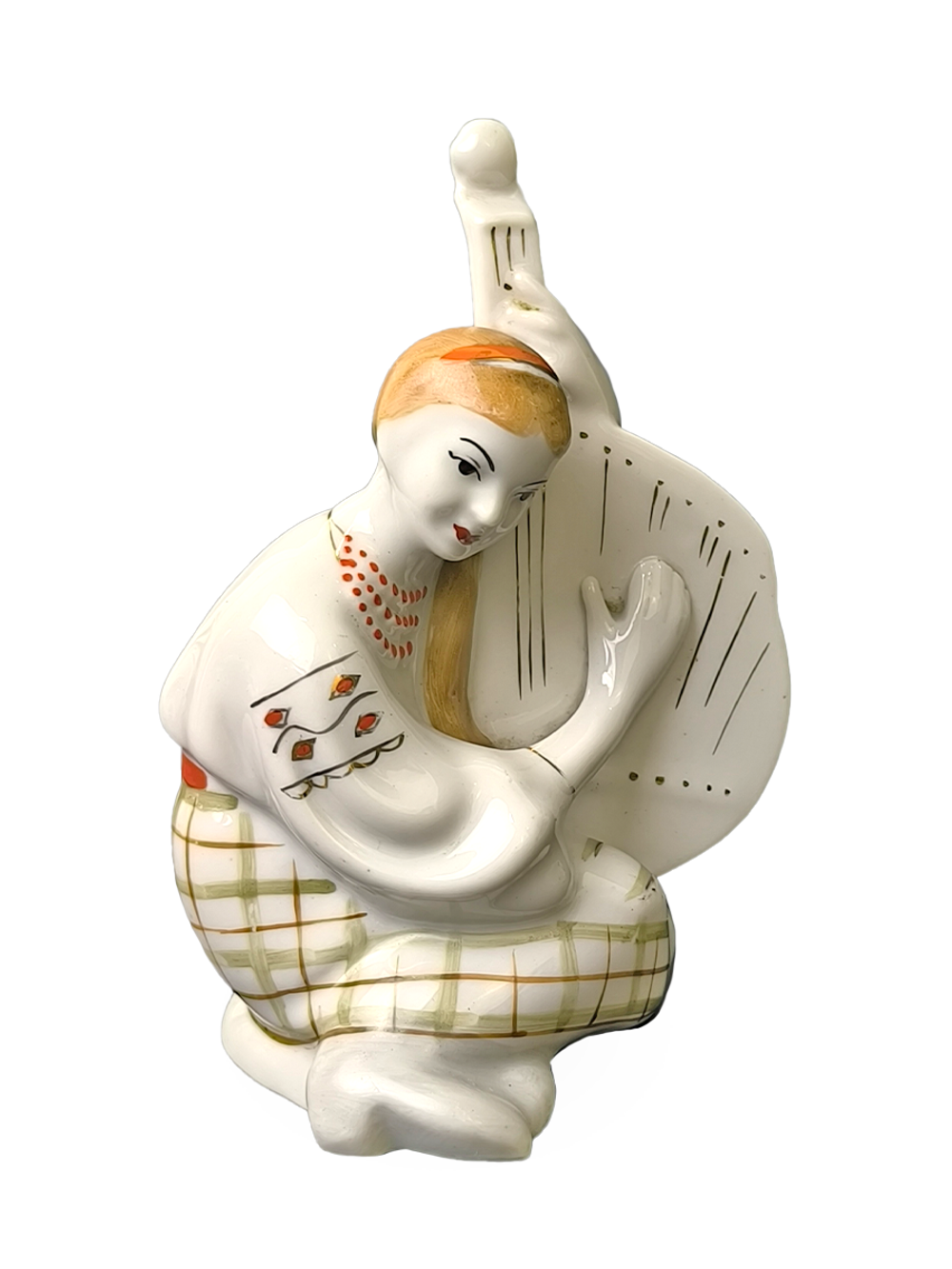 Фарфоровая статуэтка "Бандуристка" БФЗ