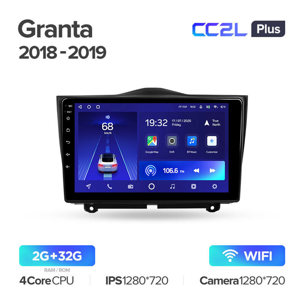 Teyes CC2L Plus 9" для LADA Granta 2018-2019