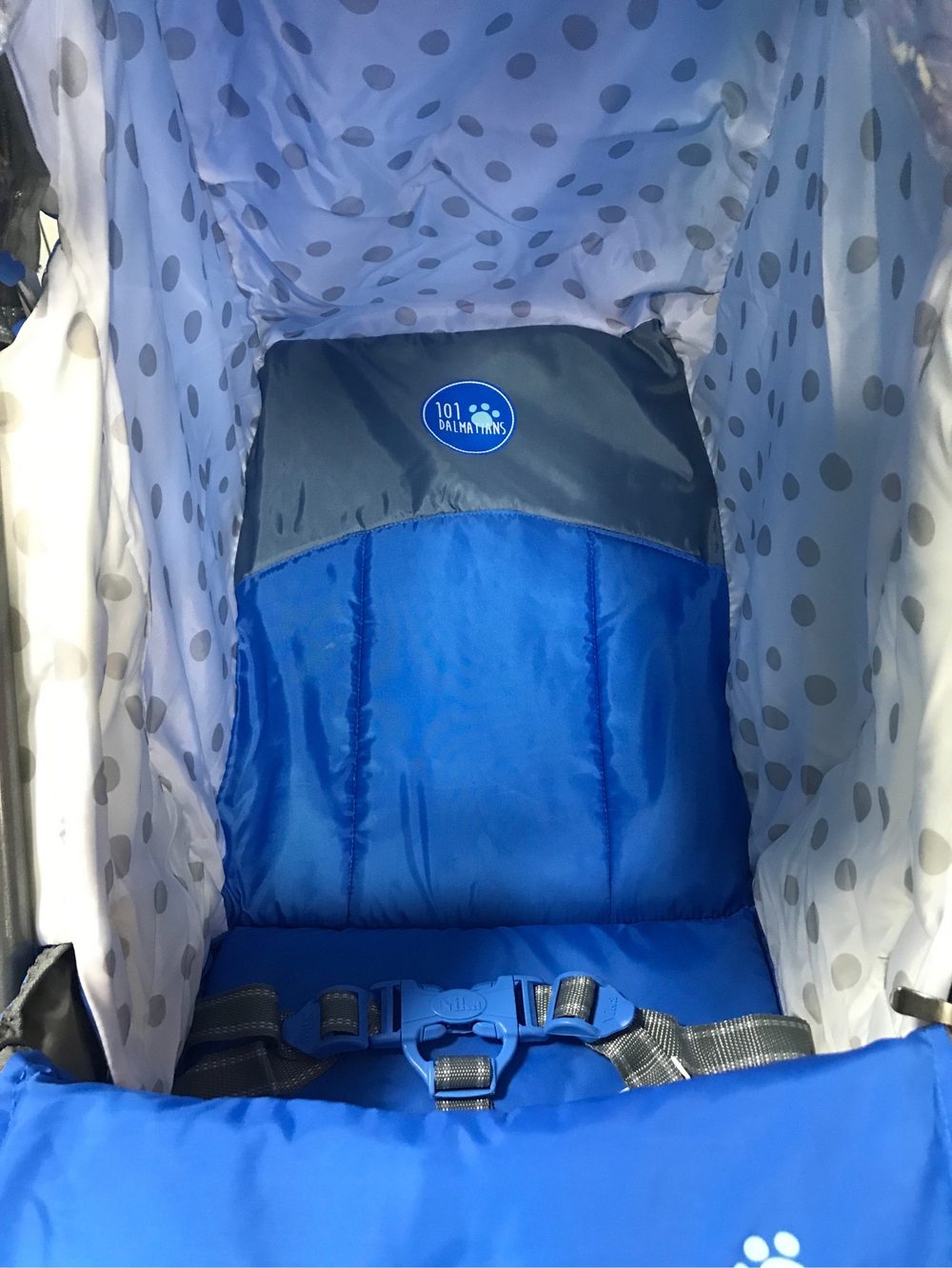 Санки-коляска Ника "Baby 1" DB1/4 Disney 101 (далматинец голубой)