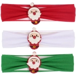 Повязка на голову детская «New Little Mi Mi - Весёлый Дед Мороз», микс 3 цвета, 4*16.5см