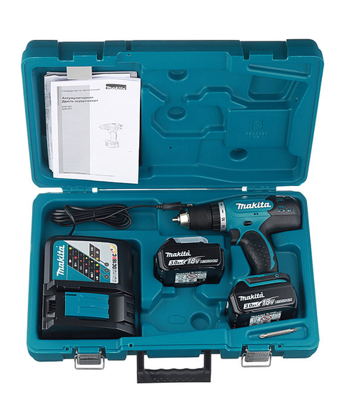 ШУРУПОВЕРТ MAKITA АККУМУЛЯТОРНЫЙ DDF453RFE 18В