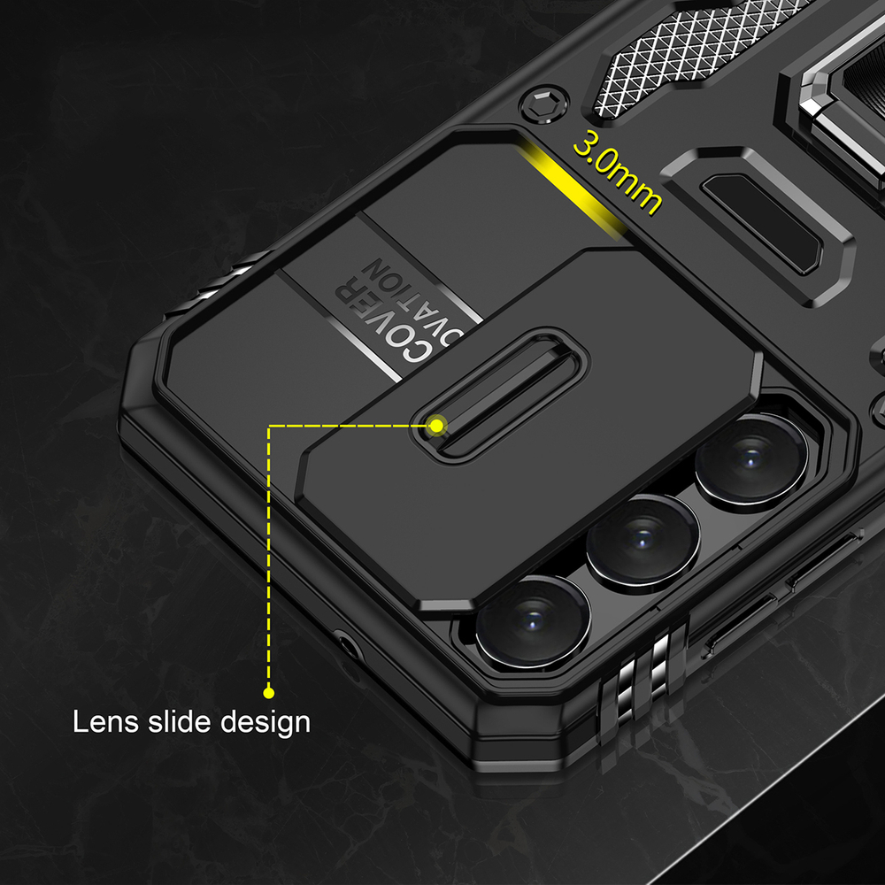 Чехол Safe Case с кольцом и защитой камеры для Samsung Galaxy S25+