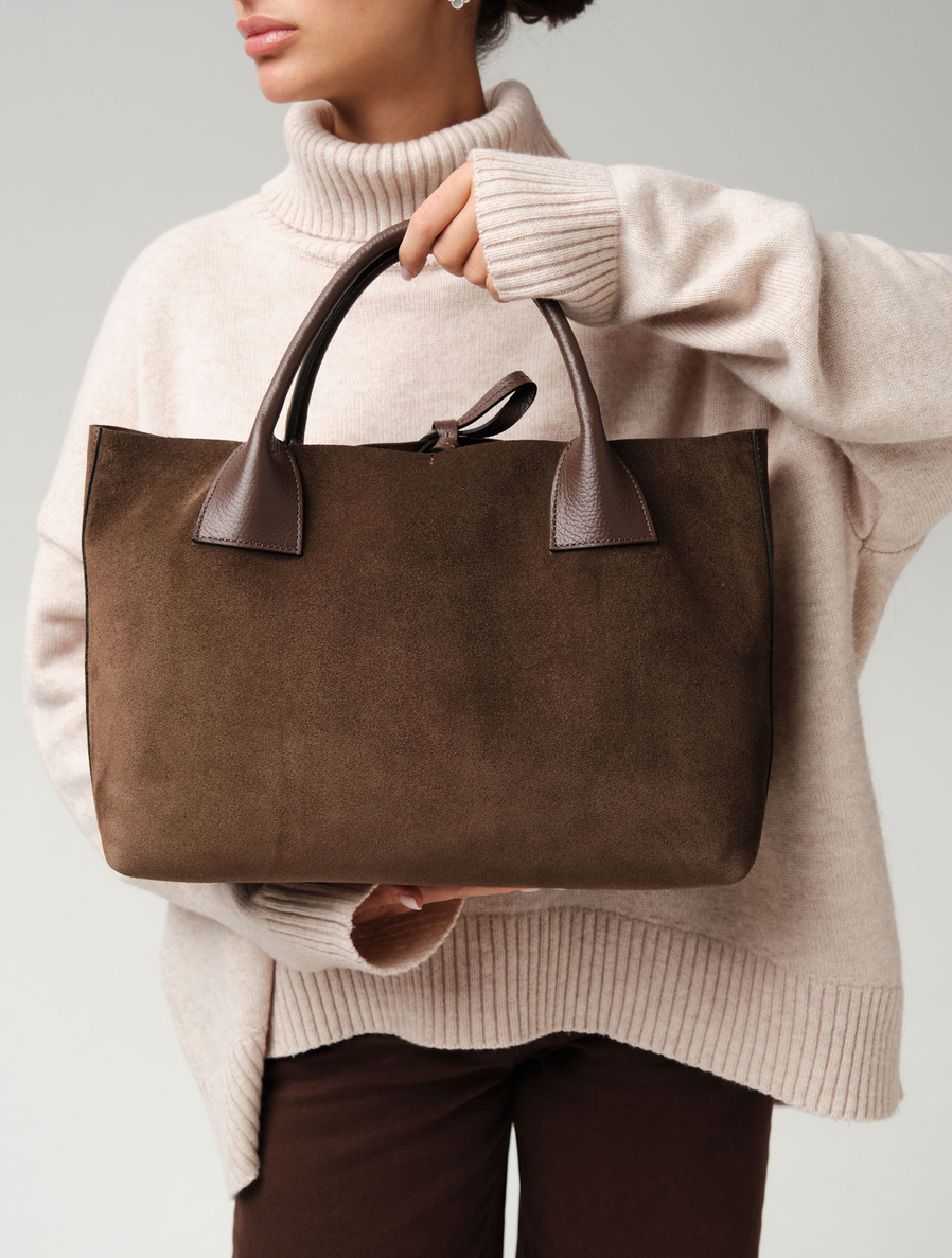 Замшевая сумка Iris DBR 31372 кофе