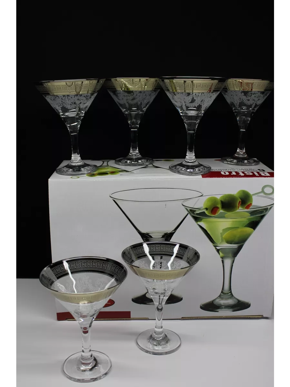 Бокалы для мартини 6 шт по 170 мл