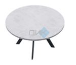 Стол DikLine RD100 опоры чёрные