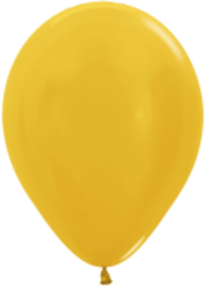 Латексный шар металлик яркое золото 12"