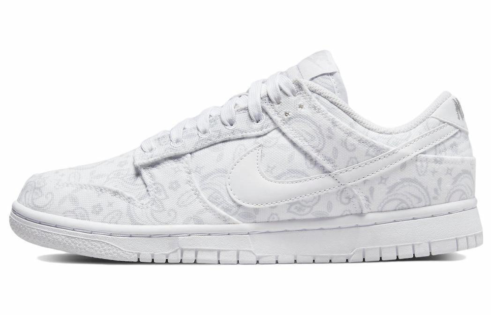 Кроссовки Nike Dunk Low Ess "White Paisley" (Женская размерная сетка)