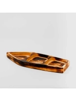 Деревянная менажница с 3 отсеками из кедра