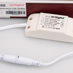 Светильник DL-172M-15W White (Arlight, IP40 Металл, 3 года) 020111