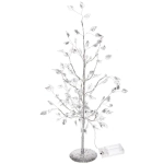 Дерево декоративное «Зимнее чудо» 50 cм, (с подсветкой на батарейках 2хАА), Серебро