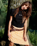 Midi Skirt Lolita Orange Flower