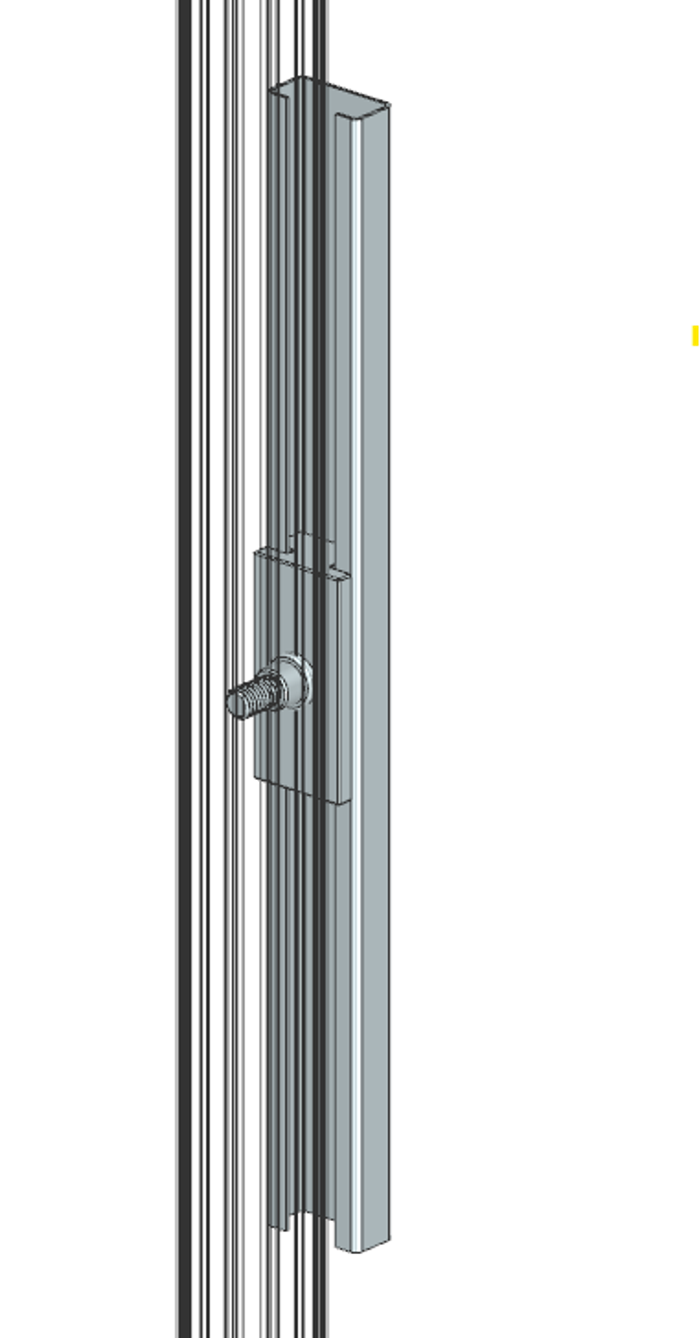 Слим лайн, скользящая опора, резьба М8 (цена за 1шт.)