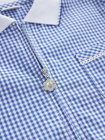 Платье школьное на молнии для девочки Next N12-650, Синий, Белый