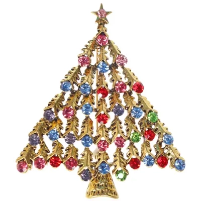 Брошь «Зимняя сказка - Ёлочка» 7,1*6,0см