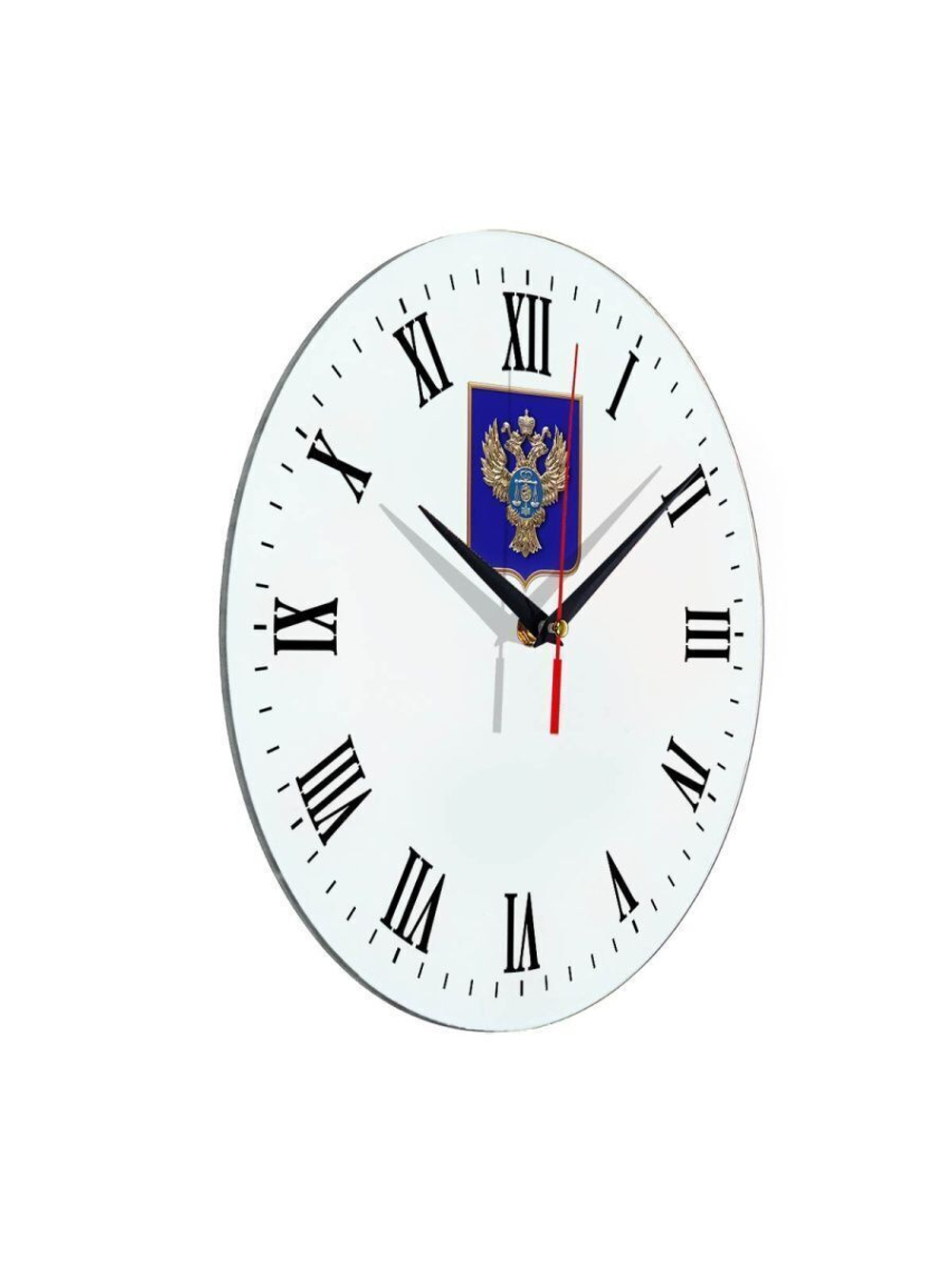 Настенные часы "Эмблема герб Казначейство 39" Декор для дома, подарок
