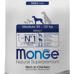 Monge Dog Medium Chicken - корм для взрослых собак средних пород (курица)