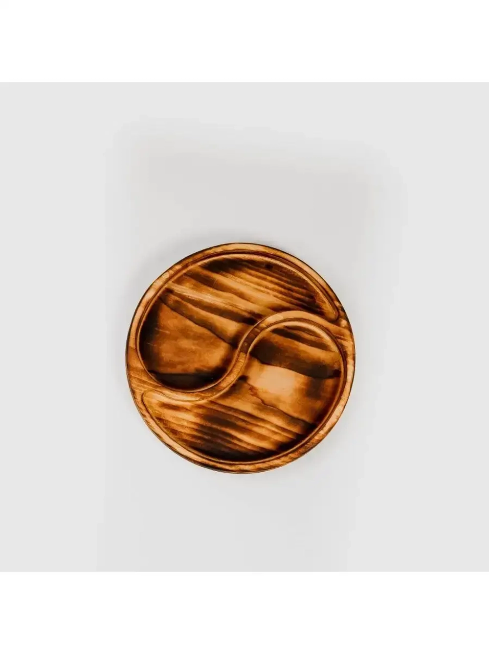 Деревянная менажница "Инь-Янь" из кедра