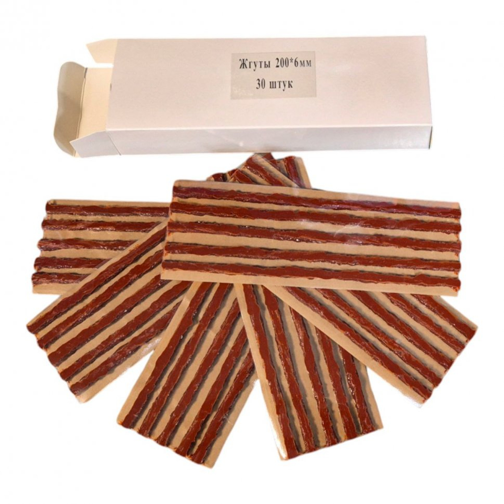 Жгуты для ремонта шин Garopt 6*200 (в пчке 30шт.) chemistry