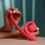 Вибратор для двойной стимуляции SVibe Snail CURVE розовый