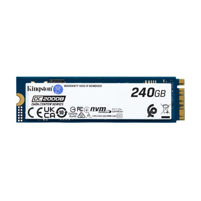 Твердотельный накопитель SSD 240GB Kingston Enterprise DC2000B M.2 2280 NVMe Gen4x4 (R4500/W400MB/s) 175,2TBW