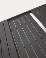 Стол Galdana уличный раздвижной из алюминия с черной отделкой 220 (340) x 100 см