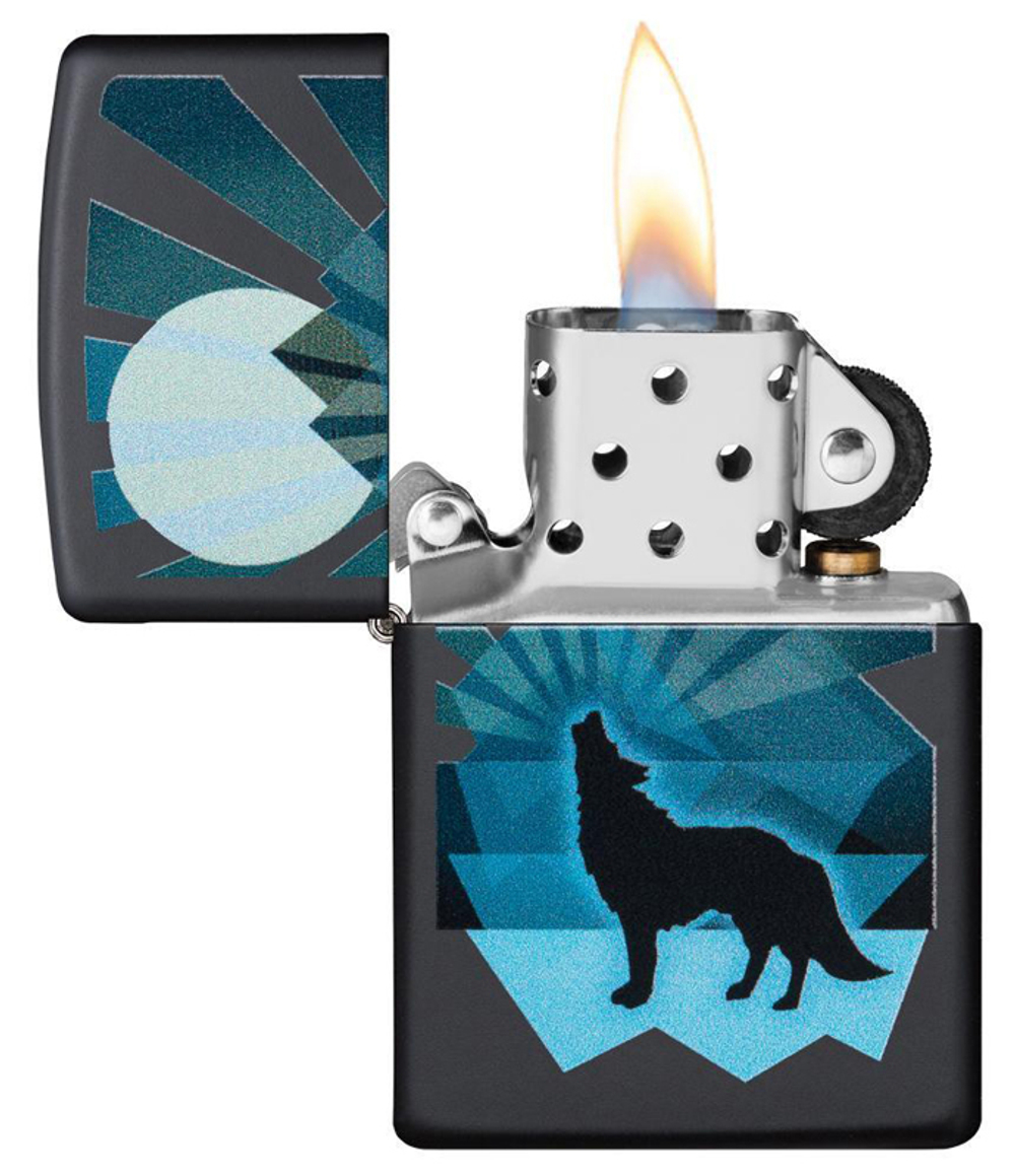 Зажигалка "Волк и луна" Wolf and Moon Design ZIPPO 29864