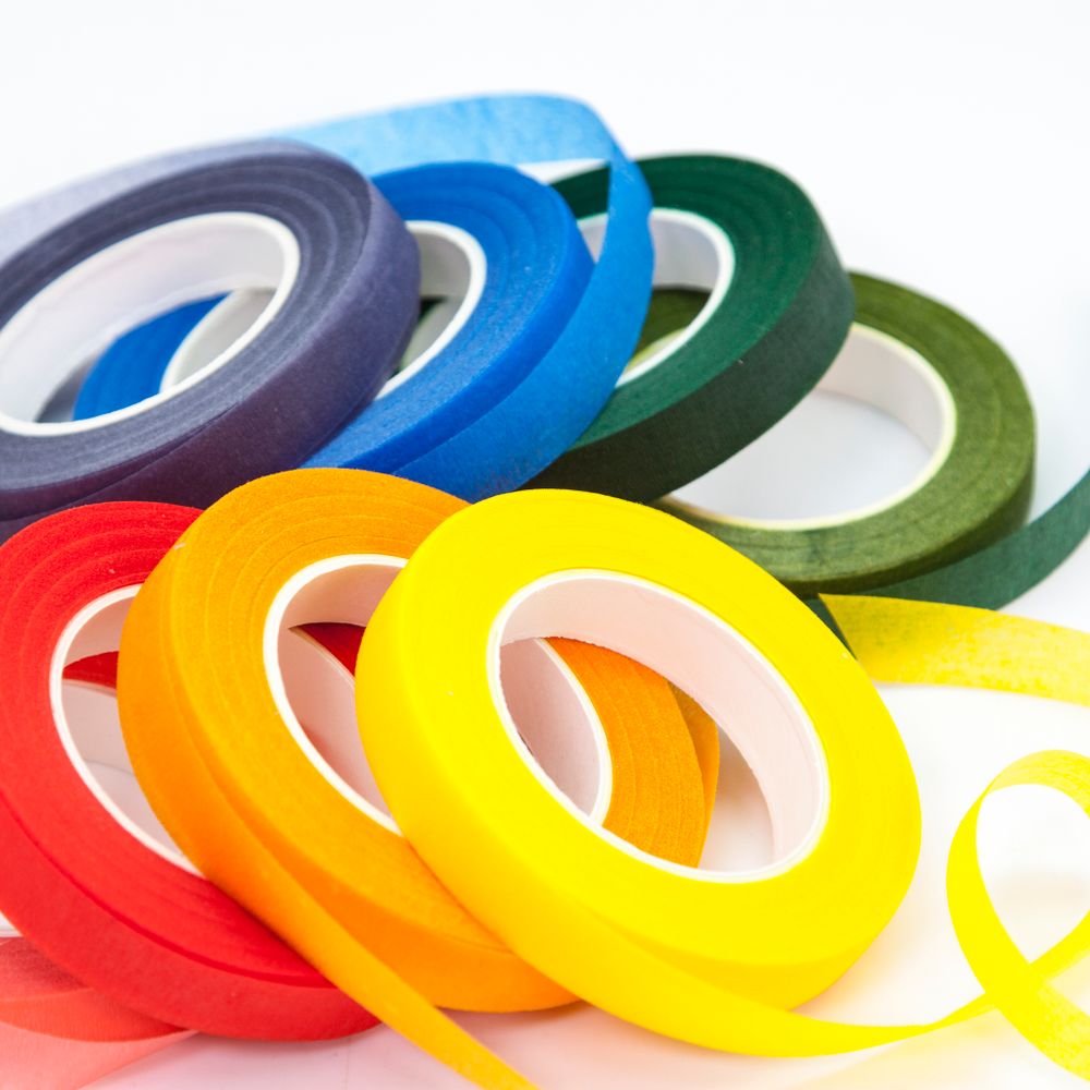 Флористическая тейп-лента (1,2 см*22,86 м) Темно-зеленый, 1 шт.