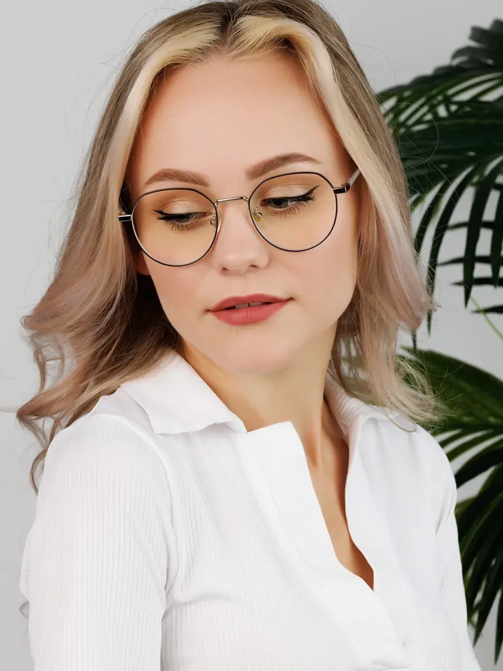 Очки для компьютера имиджевые защитные прозрачные нулевки