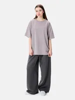 Купить Футболка Яндекс Garment Dyed сливовая Футболка Яндекс Garment Dyed сливовая