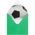 Приглашение Футбол зеленый 6шт