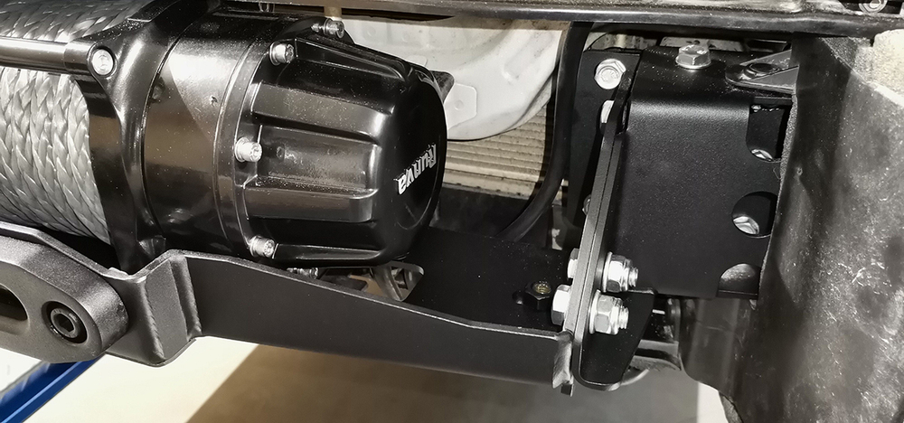 Площадка под лебёдку в штатный бампер Haval H9 2024+ РИФ