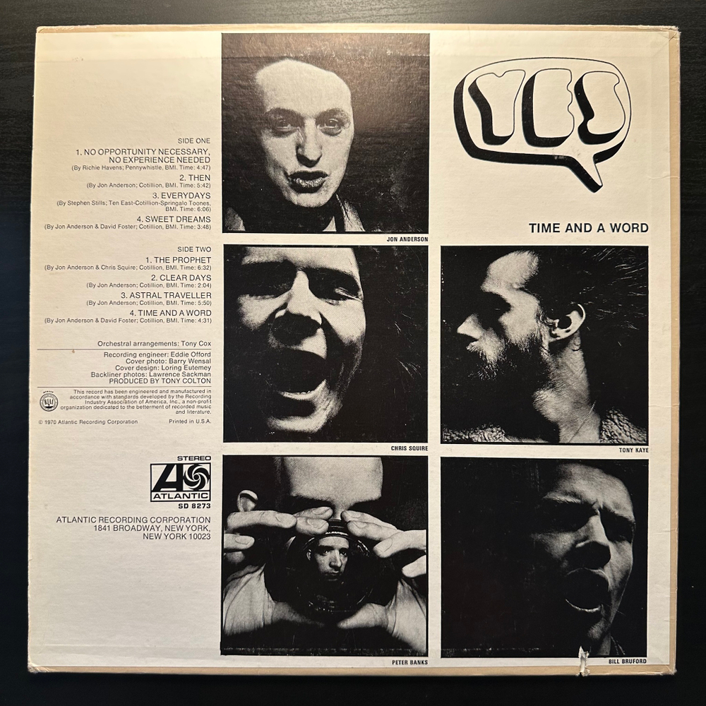 Yes - Time And A Word (США)