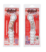 Двухсторонняя анальная пробка Inked Glass Dual Probe - 19 см. (Цвет: прозрачный)