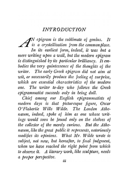Epigrams & Aphorisms | Oscar Wilde
