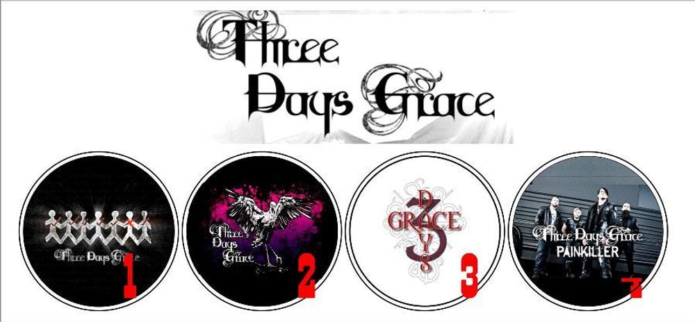 Значок Three Days Grace ( 36 мм )( в ассортименте )