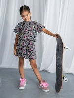 Костюм для девочки, футболка и шорты в сад