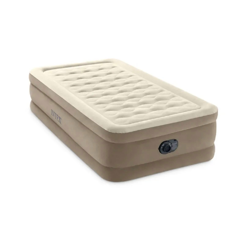 Кровать надувная Intex Ultra Plush, 99х191х46см, со встроенным насосом 220-240V