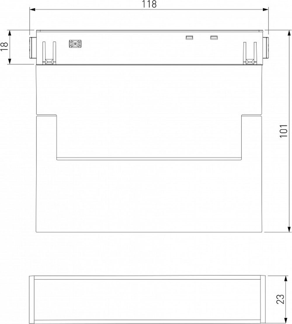 Накладной светильник Elektrostandard Slim Magnetic a063558