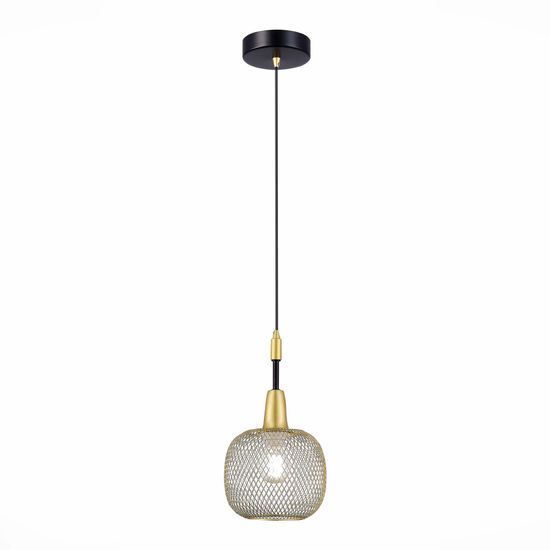 SLE1137-403-01 Светильник подвесной Черный, Золотистый/Золотистый E14 1*60W ELITIS