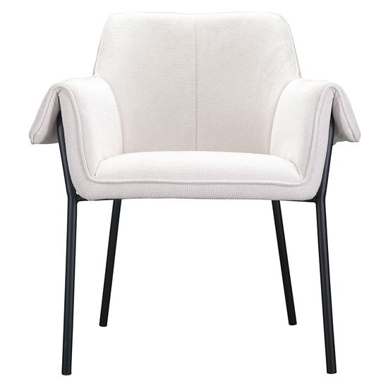 Стул aline, шенилл, молочный