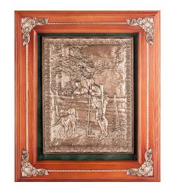 GAEM Art ПК-120 Панно «Охотник с собакой» 29х33