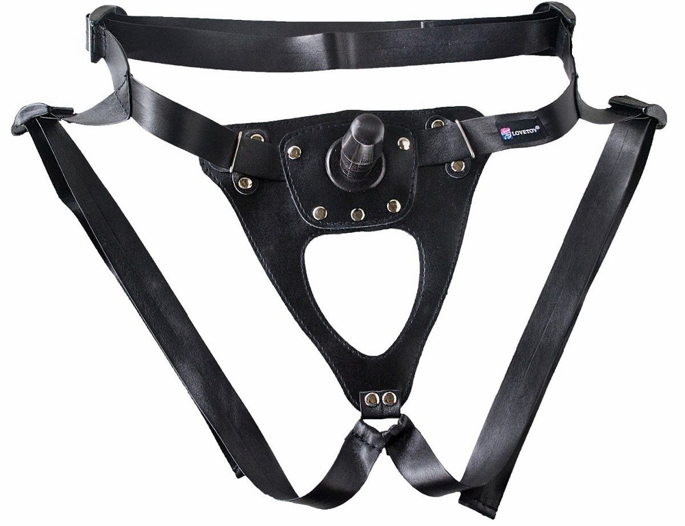 Универсальный мягкий пояс с насадкой Hard brutal BDSM-КОНСУЛ - 17 см. (Цвет: телесный с черным)