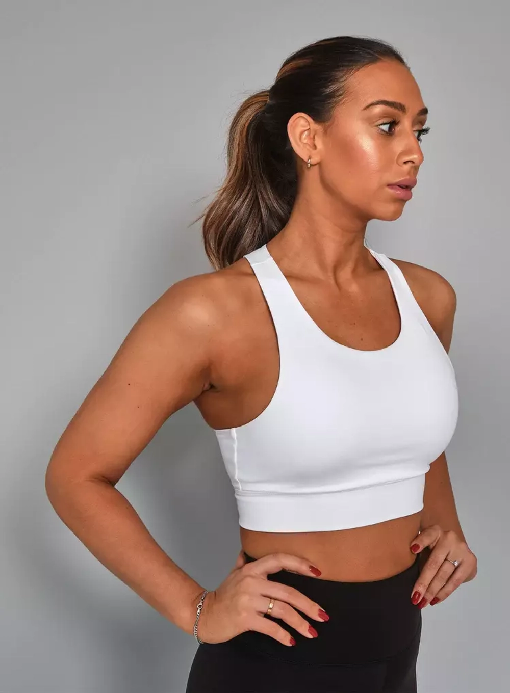 Женский топ RS SPORTS BRA LOGO  (231W007 000/999)