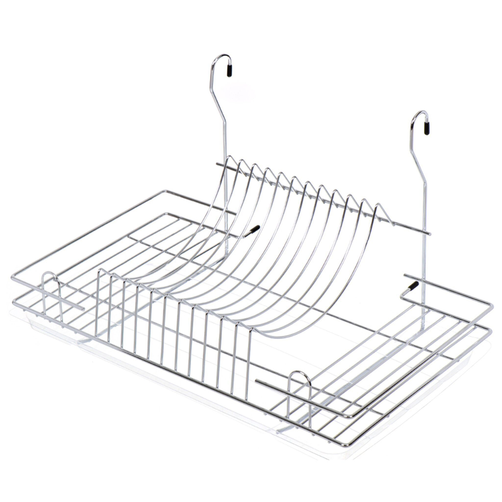 Сушилка для посуды, углеродистая сталь, с поддоном, 44.2х26.2х26 см, U000036